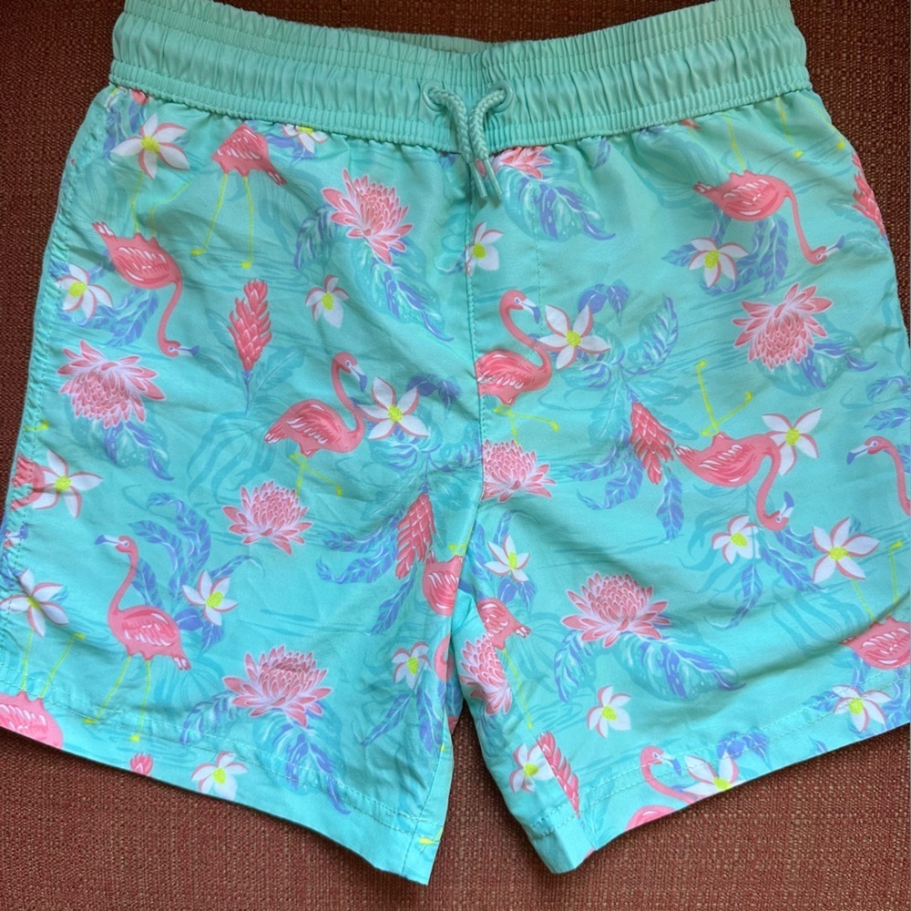 🌟3/$20🌟 swim trunks/shorts size 6 flamingo